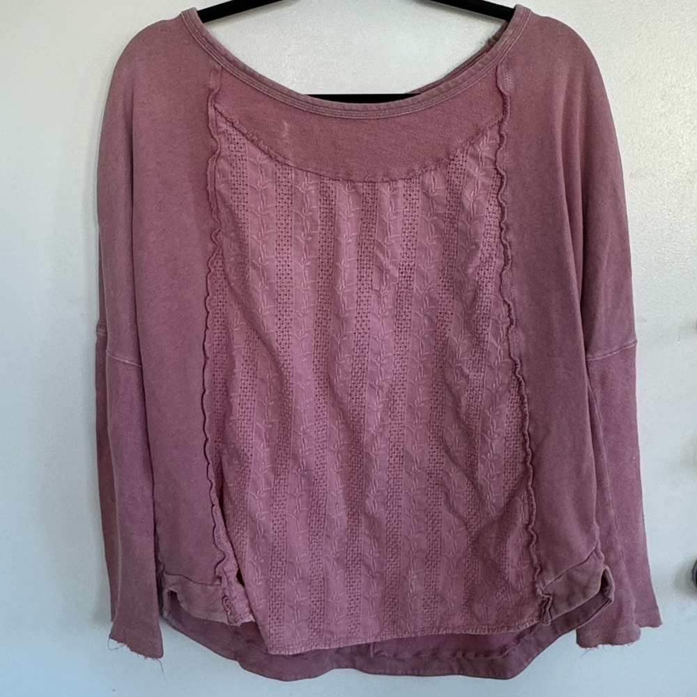Free People Dusty Rose Sweatshirt